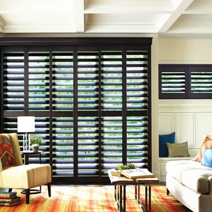Aluminum Sliding Shutters Louvre Blinds