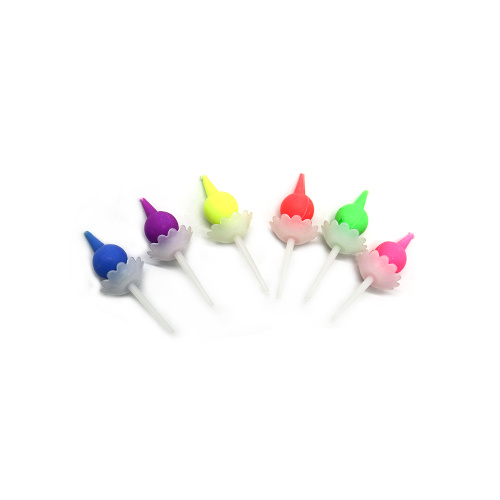 Birthday wax candle light with realistic flame