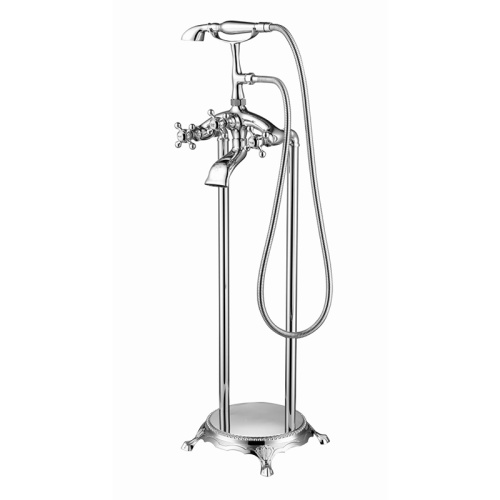 Telephone Shape Floor Mount Brass Shower set Mixer