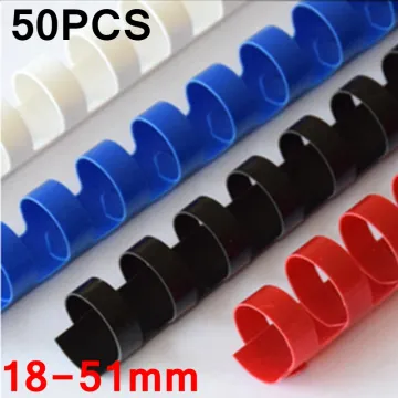 50PCS/BOX PVC binding aprons 21 rings 18-51mm binding 140-450 sheets A4 binding aprons comb binding machine suppliers 4 colors
