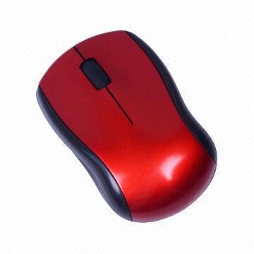 Wireless Mouse with 1,000dpi Resolution, Nice Design, Mini Receiver, OEM Orders Welcomed