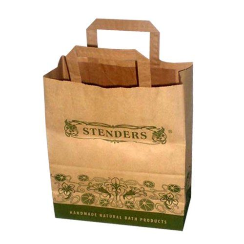 Customized Logo, Size Brown Craft Paper 157gsm Kraft Shopping Paper Bag