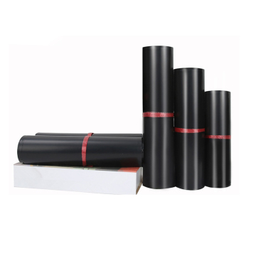 Matte Black White Compostable Poly Mailer Bag for Clothing - Express Mailing Packaging & Shipping