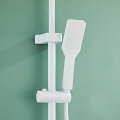 Matte White Bathroom Shower Set with Combination Kit