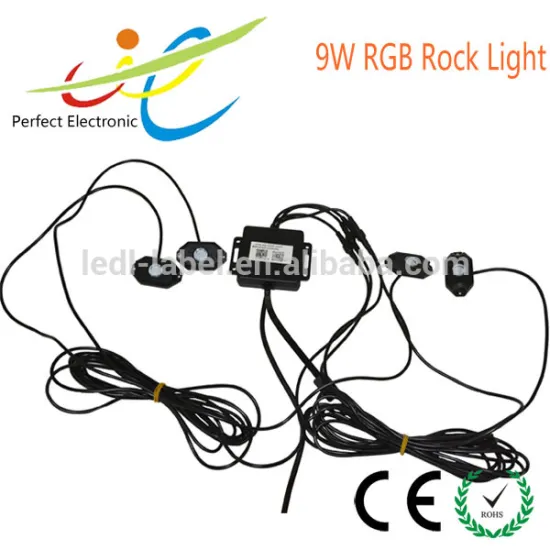 Perfect 2inch 9w RGB Color Changing Rock Light Kit 12Volt
