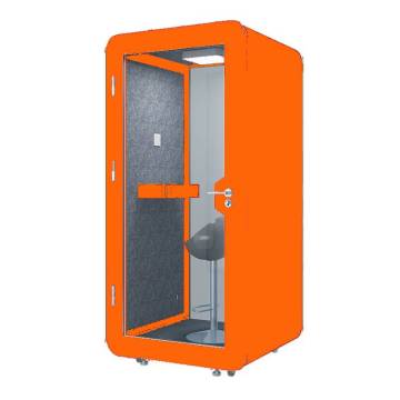 OEM mini orange single person booth CE