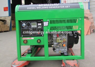 STOCK PROMOTION!!! 6Kva 60hz luxury diesel portable welder generator with 5m cable