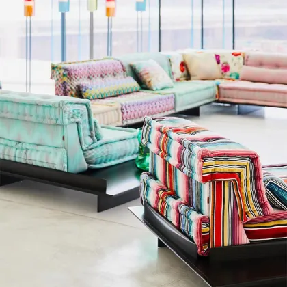 Modern Fabric Sofa Set for Living Room - Bobois Mah Jong Sofa