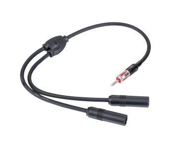 Antenna Adapter Splitter - One Male to Two Female Y Cable