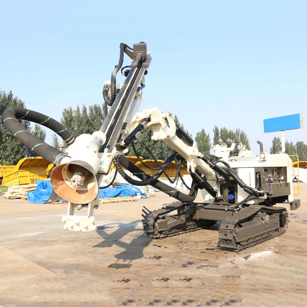 Separated DTH surface drill rig