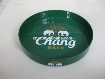 PP/PS/ABS Plastic round serving tray/anti-skid anti-slip tray