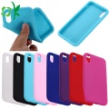 Solid Color Silicone Case for iPhone XS