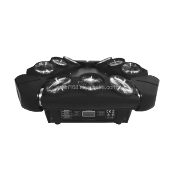 9-Head Spider Beam 110W RGB Laser Light Show Fixture