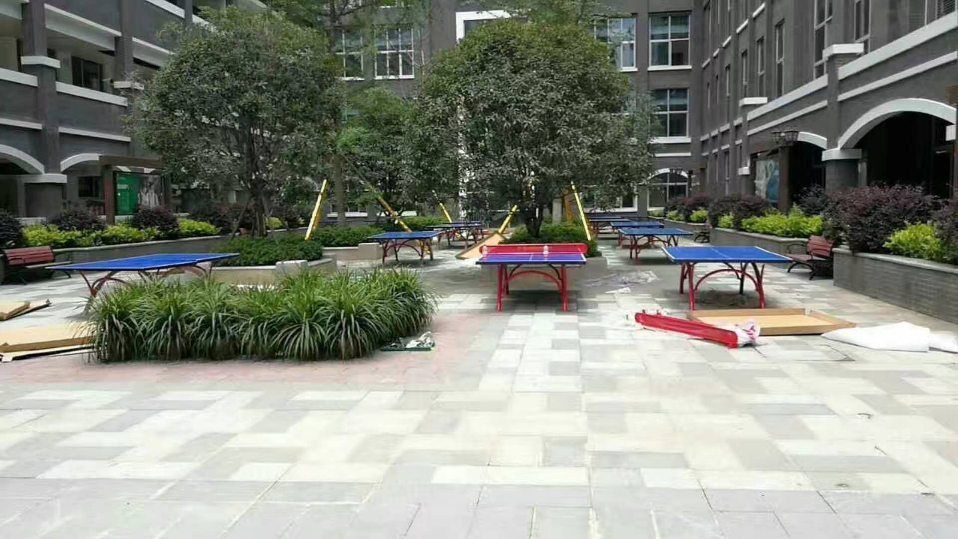 Affordable Blue Folding Ping Pong Table