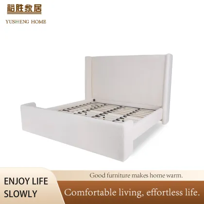 Modern Upholstered Bed in Luxurious Fabric