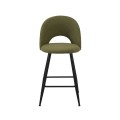 Classic Boucle and Metal Bar Chair