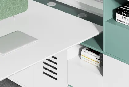 4 Seater People Modern Partition Screen Workstations