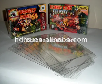 Customized clear protection cases for SNES / NES and N64 games