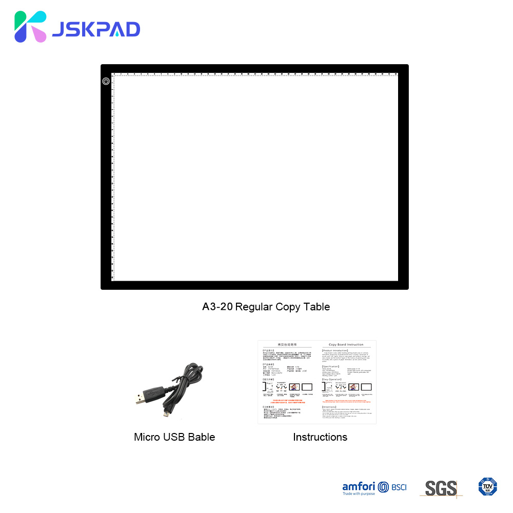 JSKPAD رخيصة A3 سطوع USB صندوق إضاءة التتبع