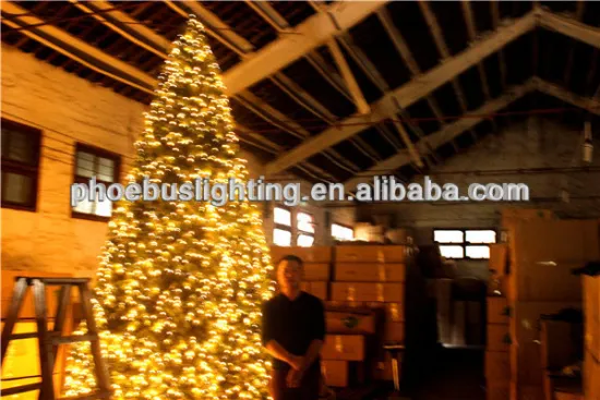 cold white led trees in holiday