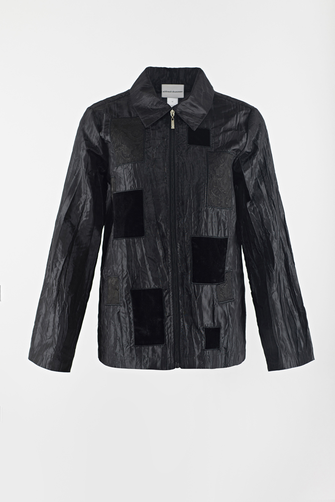 crinkle woven jacket