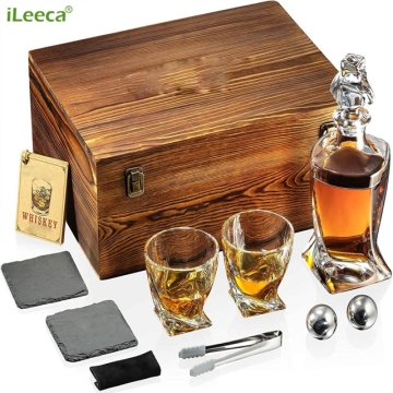 Hadiah Batu Whiskey yang Dibuat dengan tangan dengan kiub ais keluli tahan karat