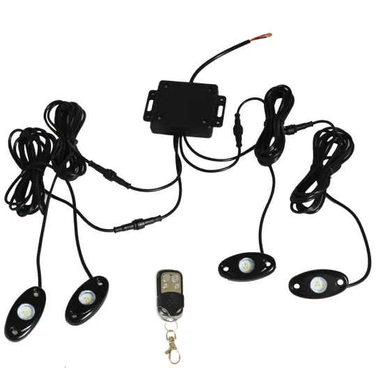 IP68 White/RGB flash led rock light 2" 9w,4 heads/set,8 heads/set,DIY color remix