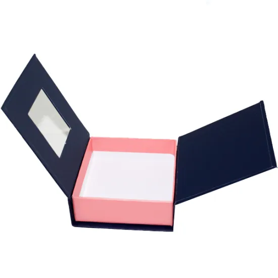 Book Shaped Rigid Box With Clear Window