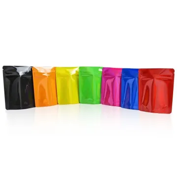 Custom Matt Purple Resealable Aluminum Stand Up Pouches