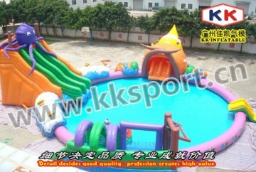 funny inflatable water park water game for sale