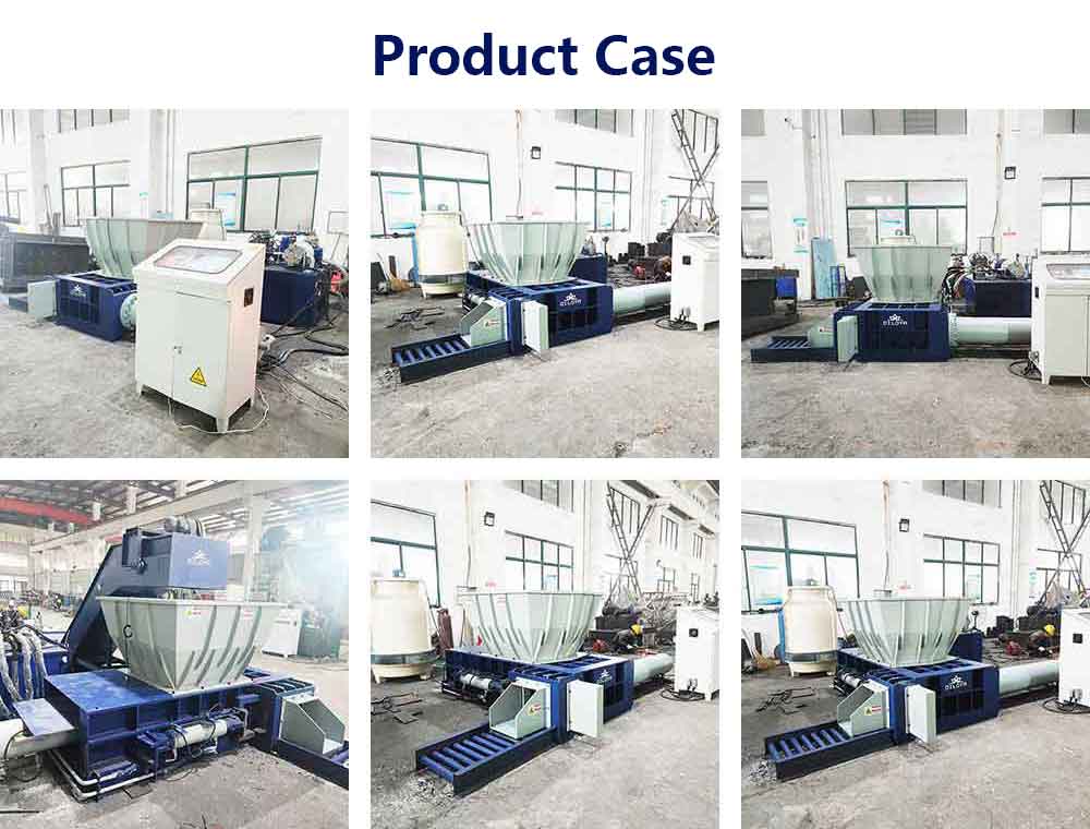 Hopper Feed Stainless Scrap Baling Machine