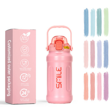 Stainless Steel Thermos Cup - Fashion Portable Water Bottle for Students and Outdoors