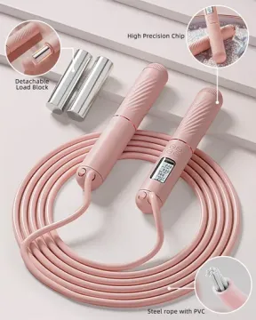 LCD Counter Cordless Weighted Jump Rope