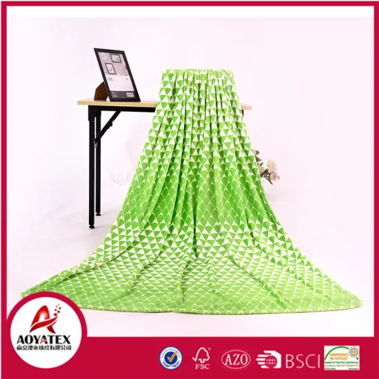 polyester knitted flannel fleece smooth warm sofa blanket