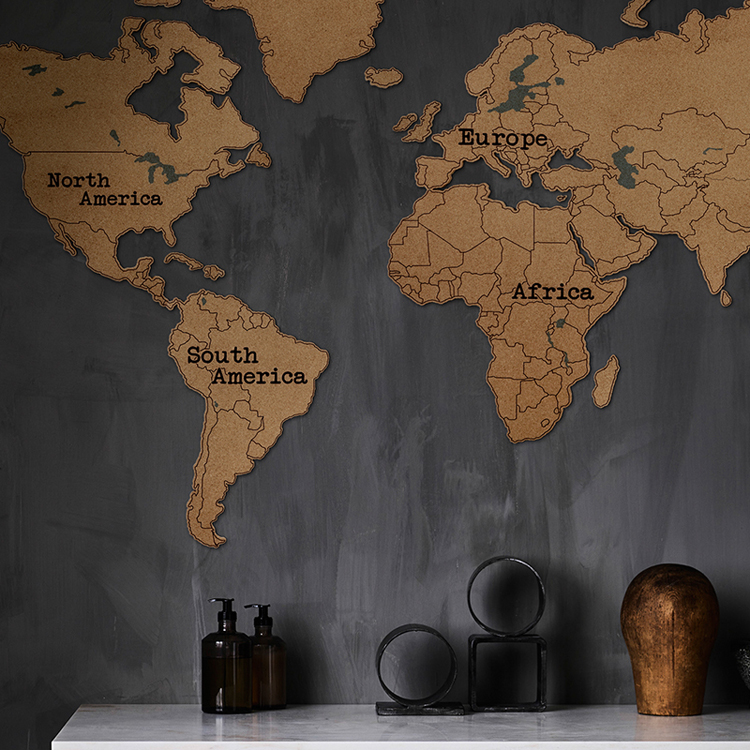 Fashion cork Wall Decoration Map