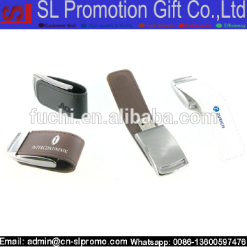 High Quality PU Leather USB Flash Drive With Magnet Closure In Box