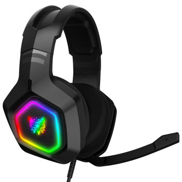 K10 Wired Over-Ear Gaming Headset: Premium Features for PS4 and PC gamers including Noise-Canceling Microphone and LED Lights