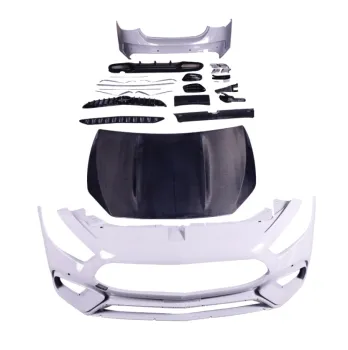 Front Bumper with Grille and Rear Bumper Kit for 2019-2021 Mercedes A Class W177 AMG GT - Full Body Kit