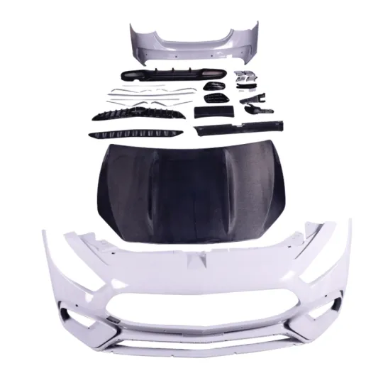 Front Bumper with Grille and Rear Bumper Kit for 2019-2021 Mercedes A Class W177 AMG GT - Full Body Kit