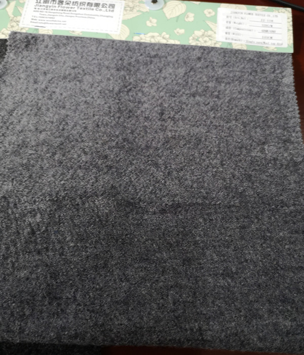 Wool viscose boiled wool fabric for melange colours
