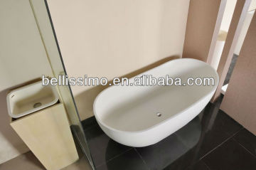 Matt white corian custom size bathtub BS-8633