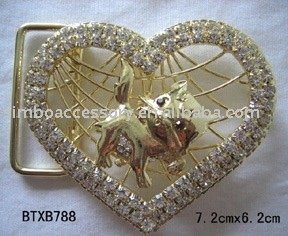 diamond heart belt buckle/rhinestones belt buckle/cup chain belt buckle/dog belt buckle/buckle for belts maker/new 2015