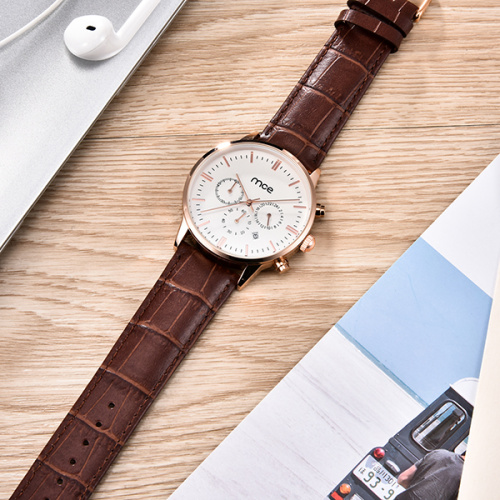 10 PCS Chronograph Leather Strap Stock Men Watch