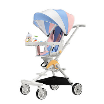 Customized Aluminum Alloy Comfortable Folding 3-in-1 Baby Stroller