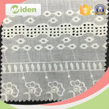 Wholesale Cotton Eyele Embroidery Lace Fabric