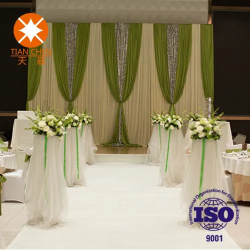 Red White and Green Wedding Aisle Runner Carpet