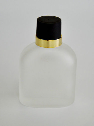 100ml Silkscreen Printing Plastic Perfume Bottle With Galvanizing Abs Plastic Cap