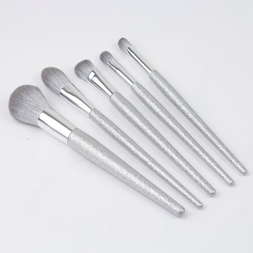 Bling Bling 5 Pcs Làimhseachadh fiodh Makeup Brushes