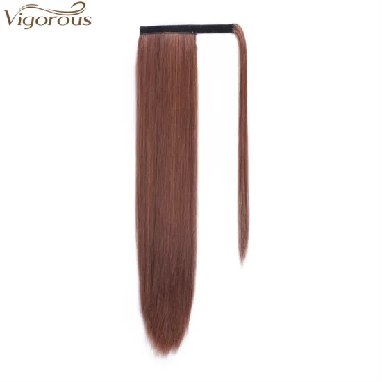 Vigorous Drawstring Ponytail Clip in Hair Extensions Ponytail Hairpiece Synthetic Pony Tail Extensions for Girl Lady Women 4/30