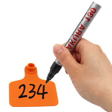Black Oil-Based Pen Ear Tag Marker for Cattle and Pigs